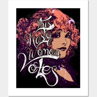 This Nasty Woman Votes Retro Vintage Posters and Art